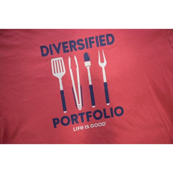 Life is Good Crusher Tee Shirt Cotton Blend Pink Long Sleeve Mens Size XL - Picture 5 of 8